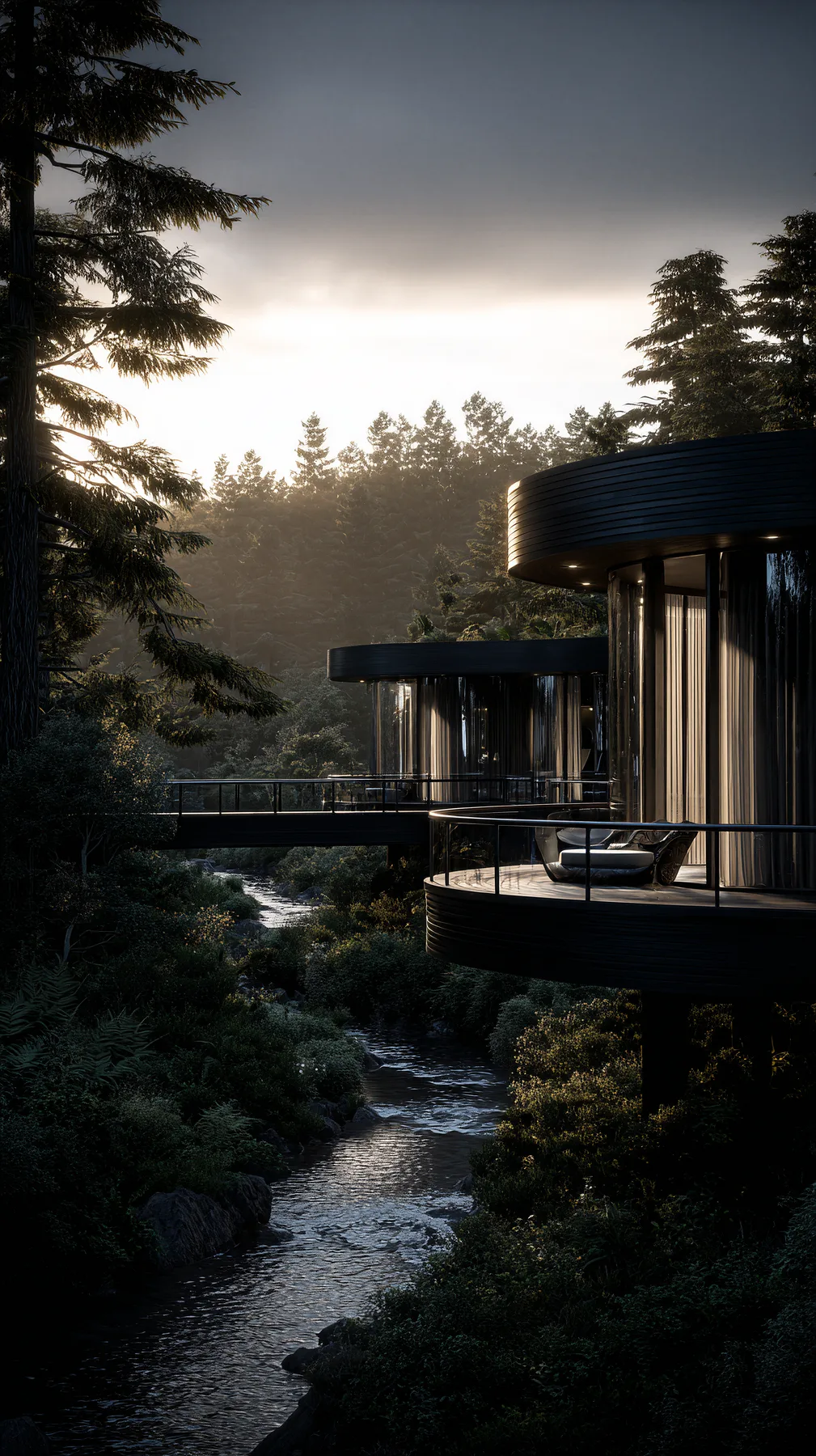 Forest cabins concept