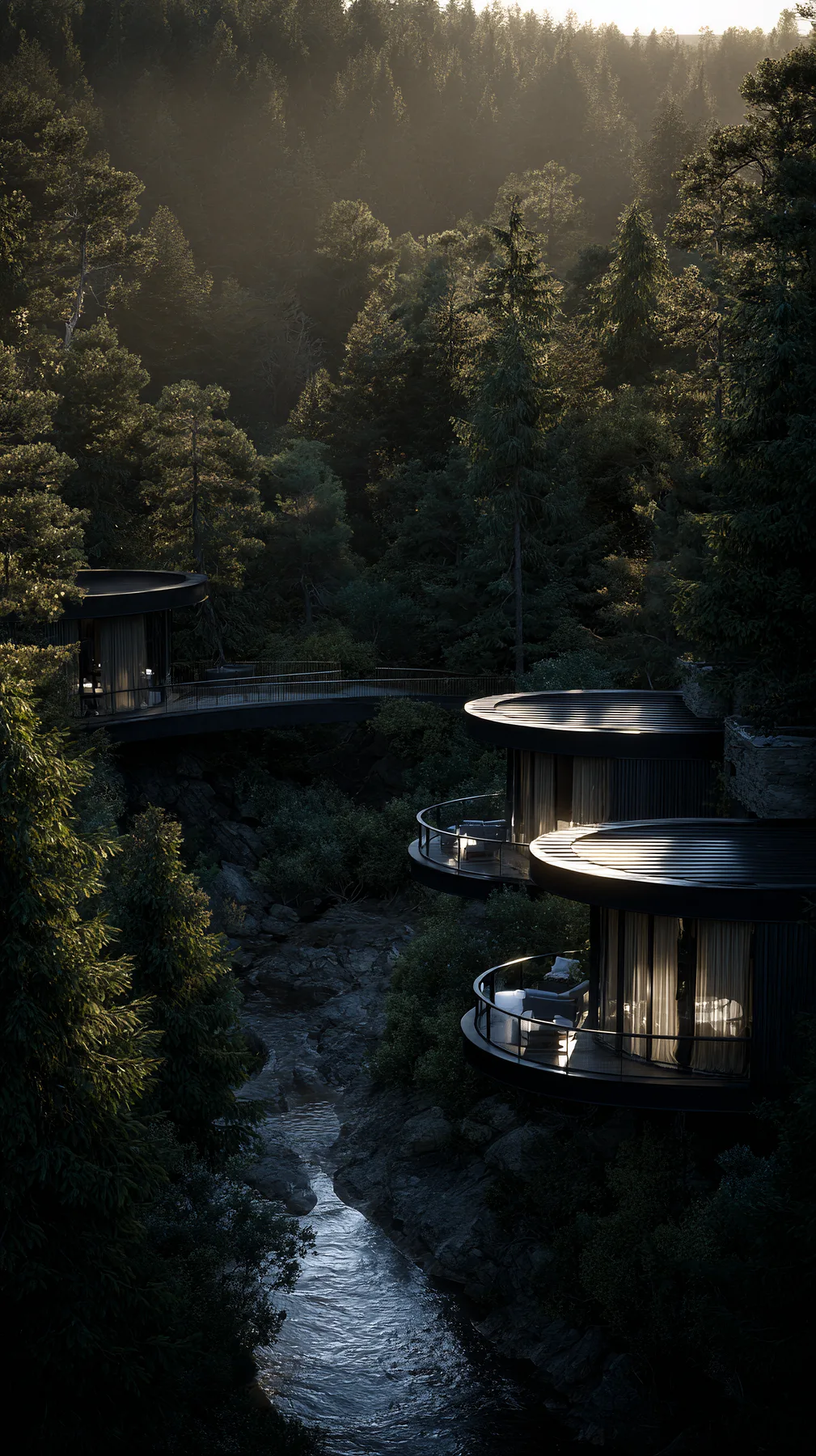 Forest cabins concept